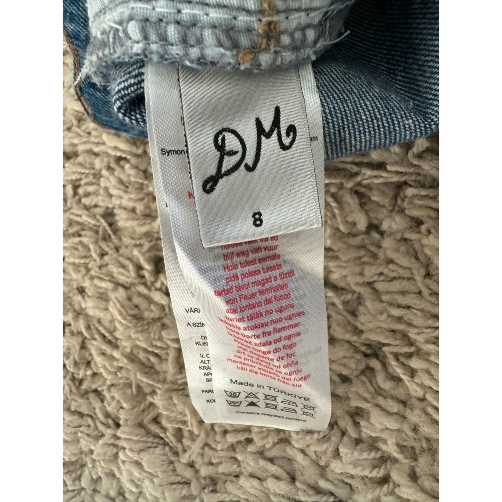 Damson Madder Tovie Laser Check Mid Rise Ankle Straight Leg Jeans. Size 8 - Picture 4 of 9